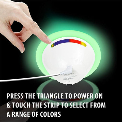 Gogroove Lumière d'Ambiance à Projection de Couleurs réglable avec Ampoule LED Multicolore ENMBCST10