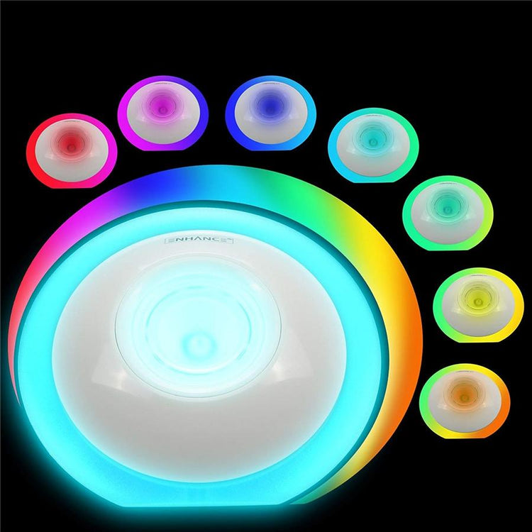 Gogroove Lumière d'Ambiance à Projection de Couleurs réglable avec Ampoule LED Multicolore ENMBCST10 - Simple Boutique