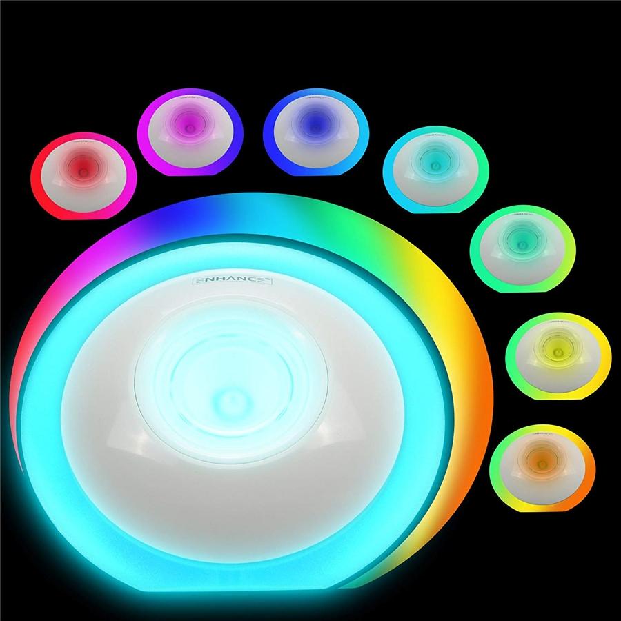 Gogroove Lumière d'Ambiance à Projection de Couleurs réglable avec Ampoule LED Multicolore ENMBCST10 - Simple Boutique