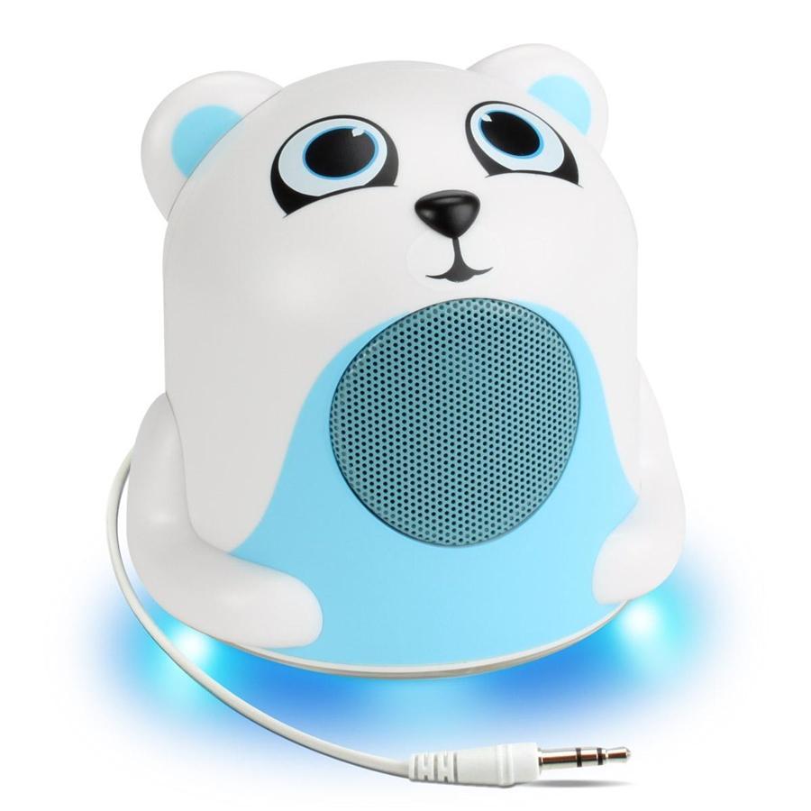 Gogroove Polar Bear Jr Lumière de Nuit DEL et Haut-Parleur Blanc GGGPJR0100POUS - Simple Boutique