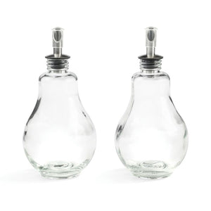 Gourmet - Ensemble de 2 Bouteilles pour Huile et Vinaigre, Capacité de 280ml, Fabriqué en Verre - Simple Boutique