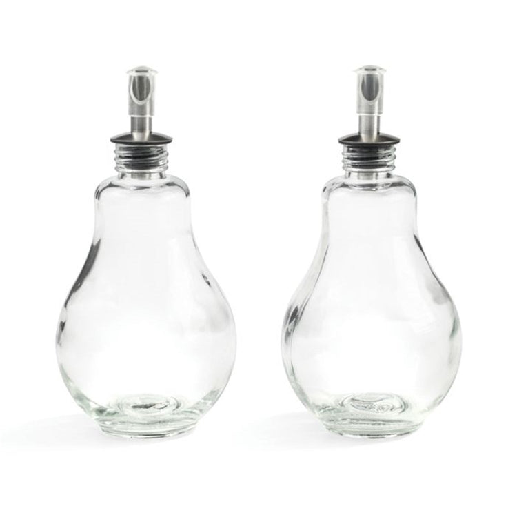 Gourmet - Ensemble de 2 Bouteilles pour Huile et Vinaigre, Capacité de 280ml, Fabriqué en Verre - Simple Boutique