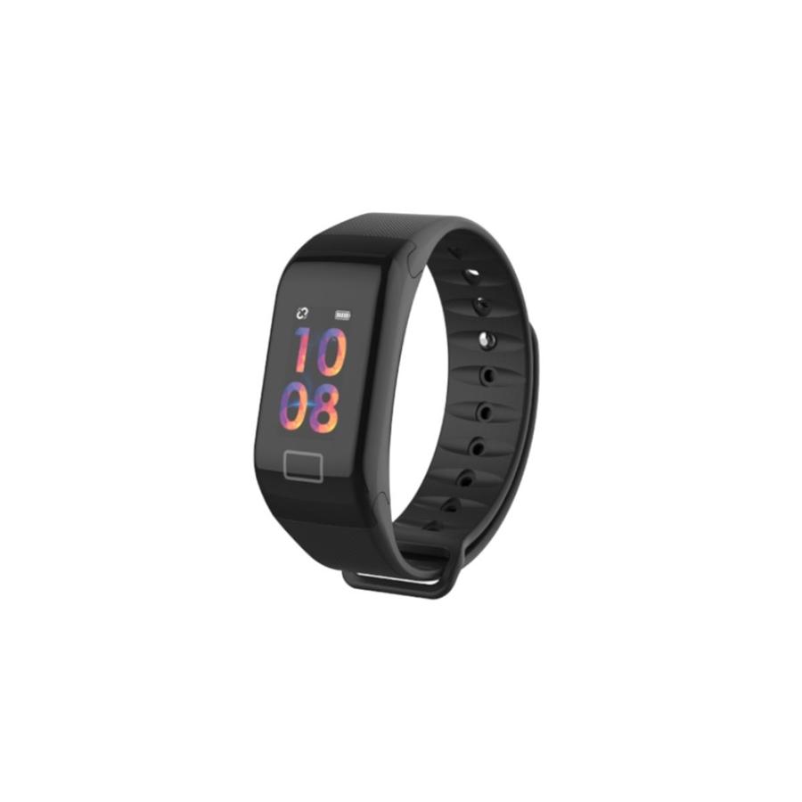 HEALTHme Montre Intelligente avec Moniteur Activité Bluetooth Android IOS Noir - Simple Boutique