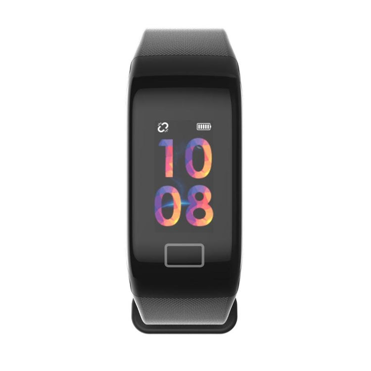 HEALTHme Montre Intelligente avec Moniteur Activité Bluetooth Android IOS Noir - Simple Boutique