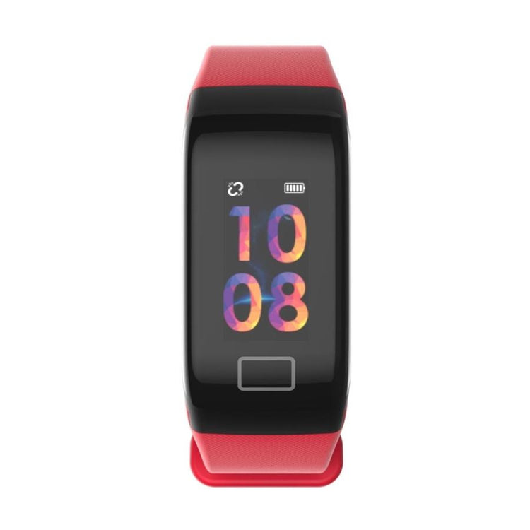 HEALTHme Montre Intelligente avec Moniteur Activité Bluetooth Android IOS Rouge - Simple Boutique