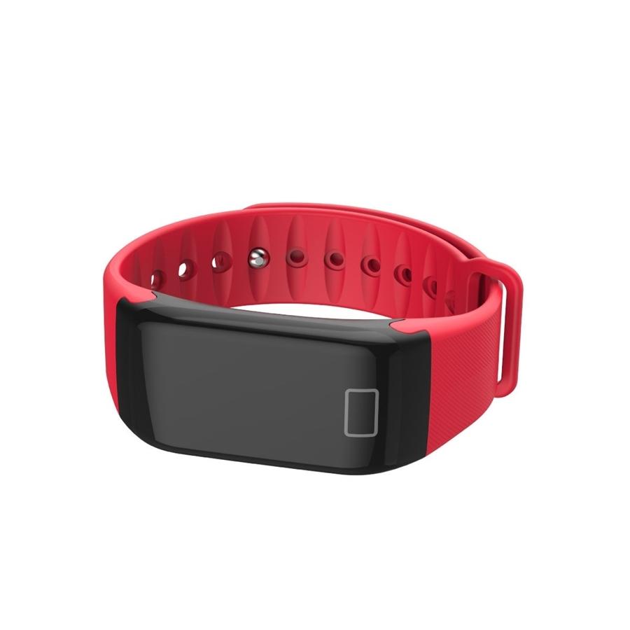 HEALTHme Montre Intelligente avec Moniteur Activité Bluetooth Android IOS Rouge - Simple Boutique