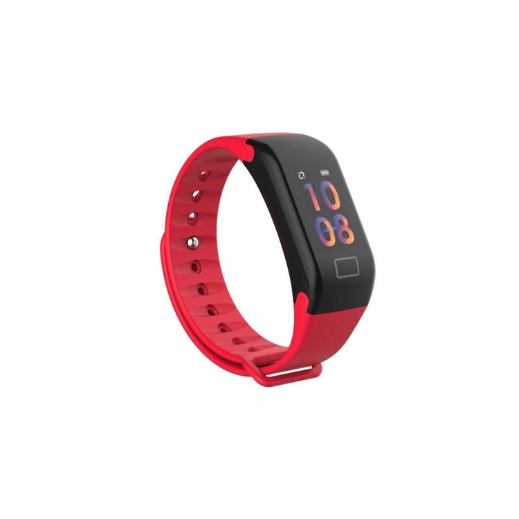 HEALTHme Montre Intelligente avec Moniteur Activité Bluetooth Android IOS Rouge - Simple Boutique