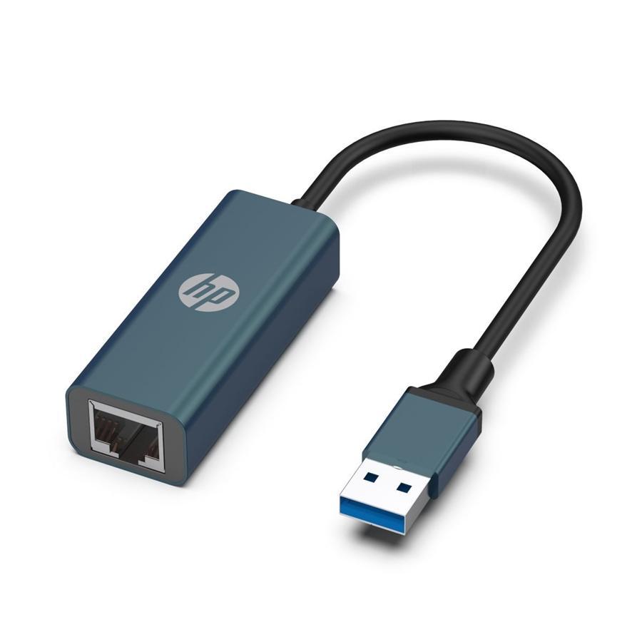 HP - Adaptateur Ethernet USB 3.0 à 10/100/1000Mbps RJ45 LAN Filaire, Noir - Simple Boutique