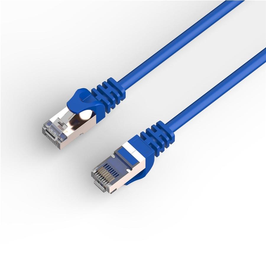 HP - Câble Réseau Ethernet Cat6 F/UTP, 250MHz, 1Gbps, RJ45, Longeur de 2 Mètre, Bleu - Simple Boutique