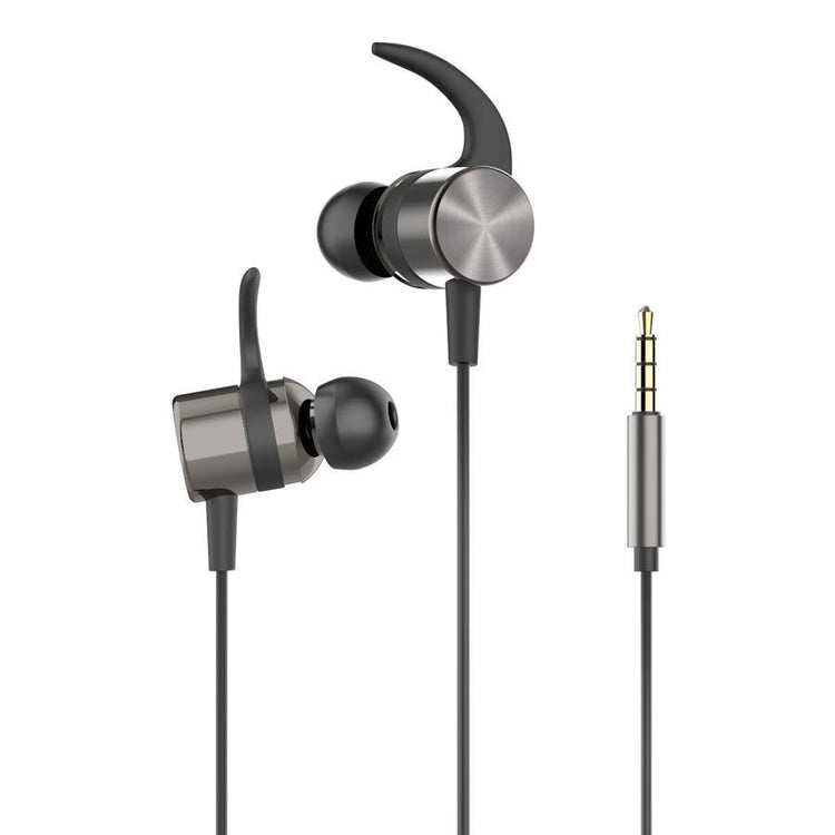 HP - Écouteurs Stéréo Intra-Auriculaire avec Contrôle du Volume et Microphone, Gris - Simple Boutique