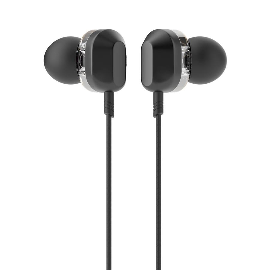HP - Écouteurs Stéréo Intra-Auriculaire avec Contrôle du Volume et Microphone, Noir - Simple Boutique