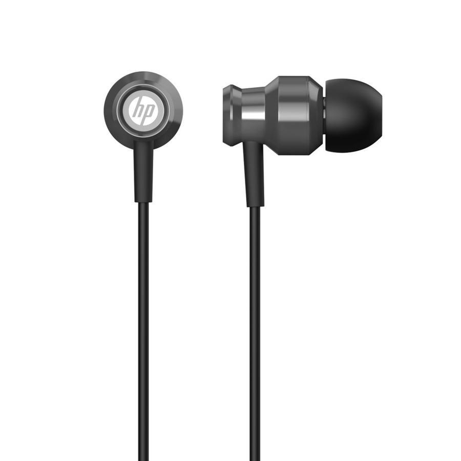 HP - Écouteurs Stéréo Intra-Auriculaire avec Contrôle du Volume et Microphone, Noir - Simple Boutique
