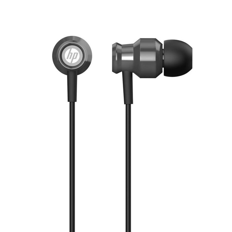 HP - Écouteurs Stéréo Intra-Auriculaire avec Contrôle du Volume et Microphone, Noir - Simple Boutique