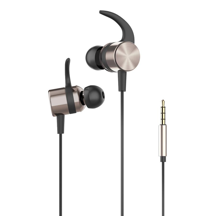HP - Écouteurs Stéréo Intra-Auriculaire avec Contrôle du Volume et Microphone, Or - Simple Boutique