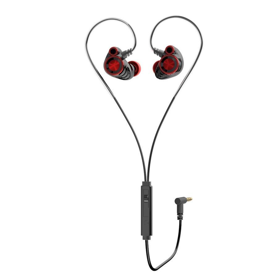 HP - Écouteurs de Jeu Stéréo Intra-Auriculaire avec Contrôle du Volume et Microphone Amovible, Noir - Simple Boutique