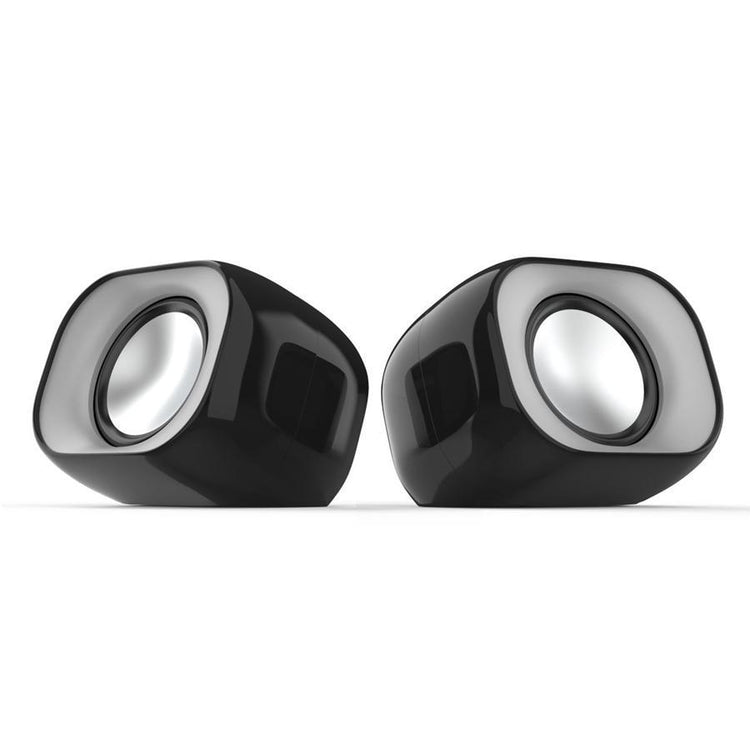 HP - Haut-Parleurs Stéréo pour Ordinateur avec Prise 3.5 mm et Alimentation USB, Noir - Simple Boutique