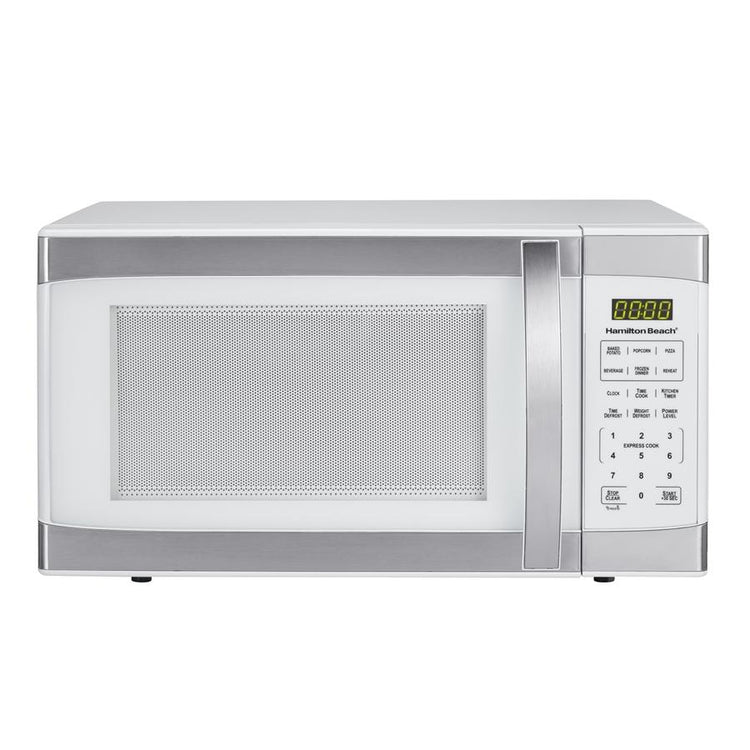 Hamilton Beach 1,1 Pi. Cu. Four à Micro-ondes 1000W en Acier Inoxydable Blanc (REMIS À NEUF) - Simple Boutique