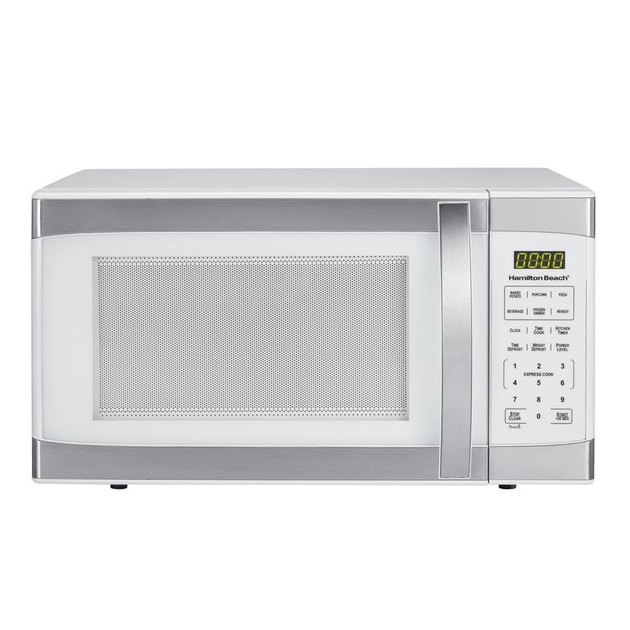 Hamilton Beach 1,1 Pi. Cu. Four à Micro-ondes 1000W en Acier Inoxydable Blanc (REMIS À NEUF) - Simple Boutique