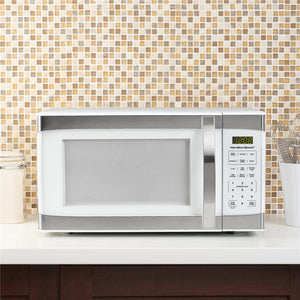 Hamilton Beach 1,1 Pi. Cu. Four à Micro-ondes 1000W en Acier Inoxydable Blanc (REMIS À NEUF) - Simple Boutique