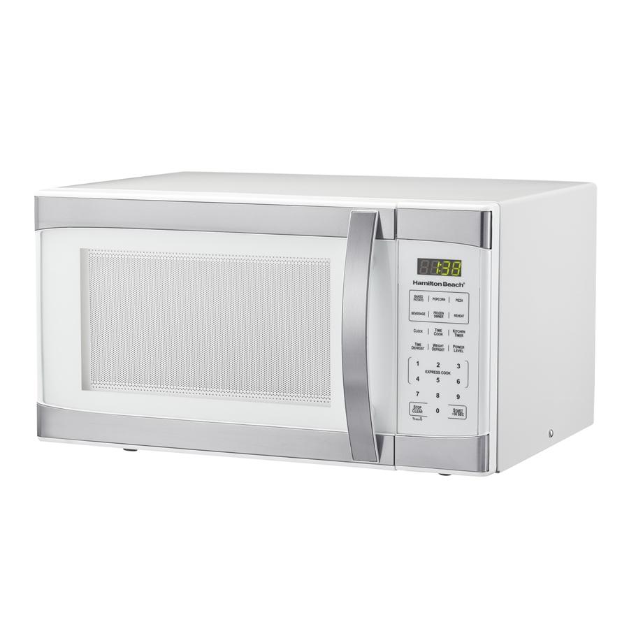 Hamilton Beach 1,1 Pi. Cu. Four à Micro-ondes 1000W en Acier Inoxydable Blanc (REMIS À NEUF) - Simple Boutique