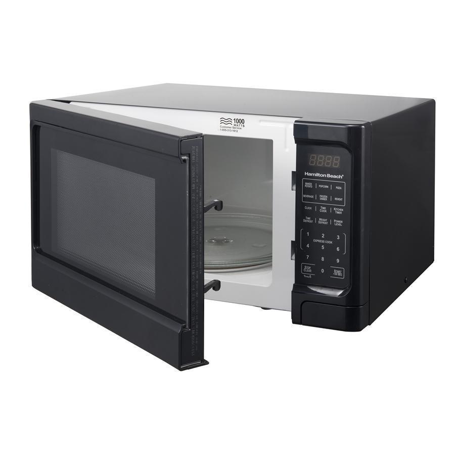 Hamilton Beach 1,1 Pi. Cu. Four à Micro-ondes 1000W en Acier Inoxydable Noir (REMIS À NEUF) - Simple Boutique