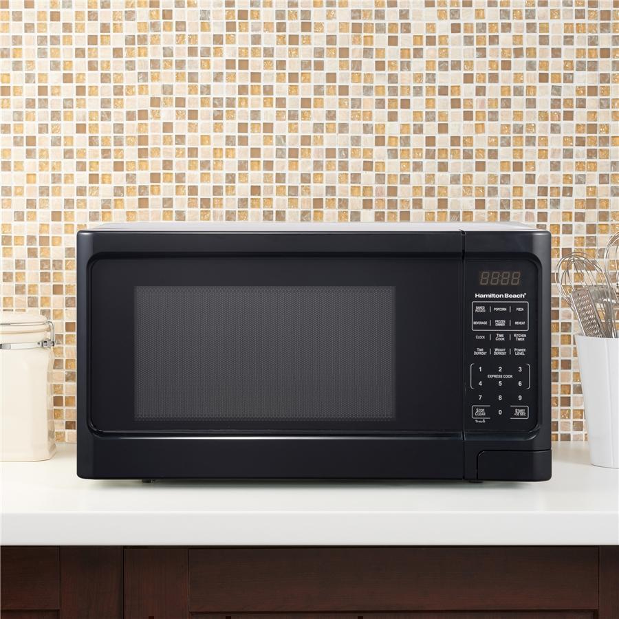 Hamilton Beach 1,1 Pi. Cu. Four à Micro-ondes 1000W en Acier Inoxydable Noir (REMIS À NEUF) - Simple Boutique