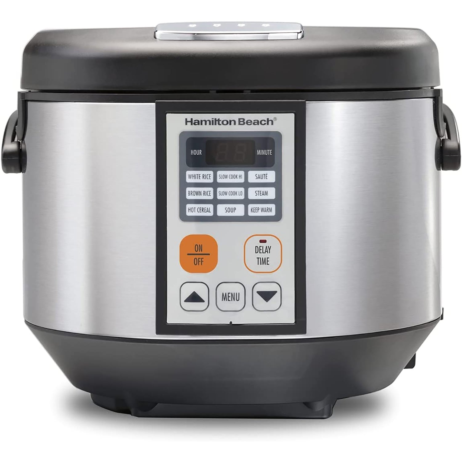 Hamilton Beach - Cuiseur à Riz/Multi-Cuiseur, Capacité de 4.5 Litres, Pot Antiadhésif, Acier Inoxydable - Simple Boutique
