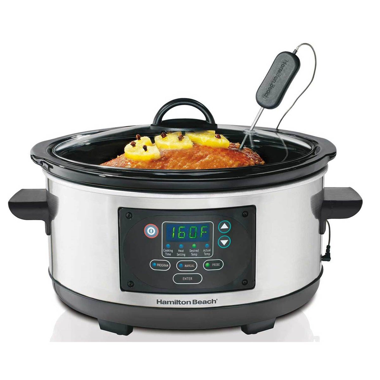 Hamilton Beach - Mijoteuse Programmable Set and Forget, Capacité de 2.8 Litres, Acier Inoxydable - Simple Boutique