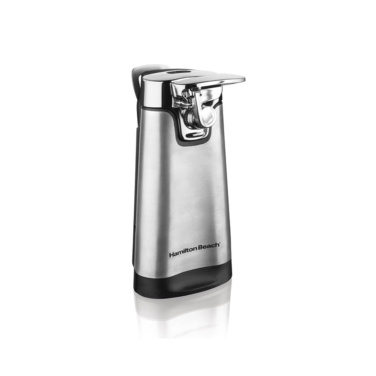 Hamilton Beach - Ouvre-Boite Électrique avec Taille Couteau et Ouvre-Bouteille, Acier Inoxydable - Simple Boutique