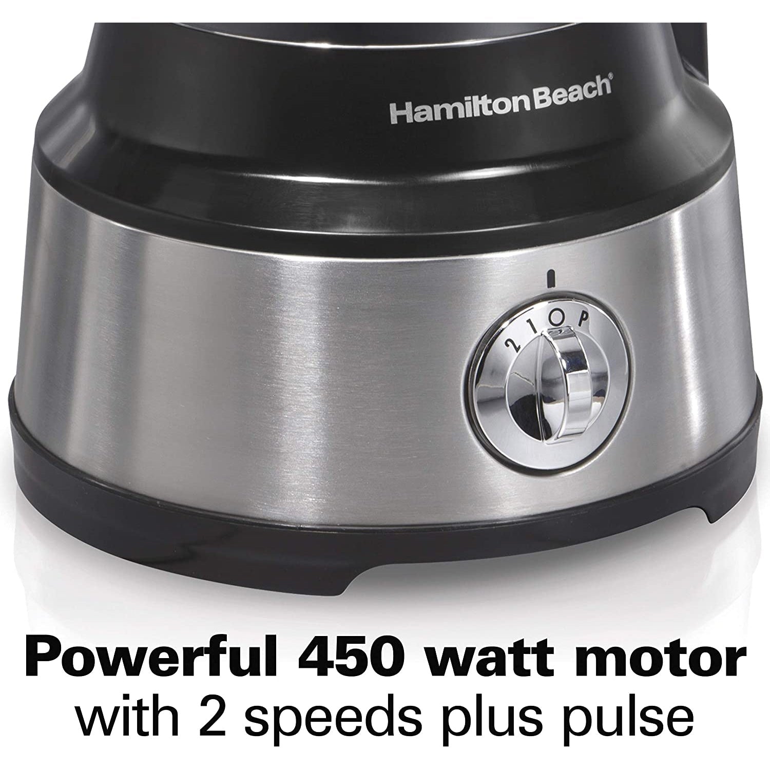 Hamilton Beach - Robot Culinaire avec Spatule Interne, Capacité de 10 Tasses, 450 Watt, Acier Inoxydable - Simple Boutique