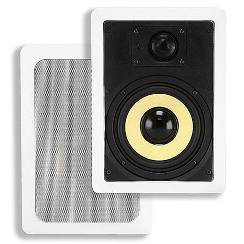 Haut-parleurs mural encastr. Kevlar 120W 6.5 po 2 voies 1 paire - Simple Boutique