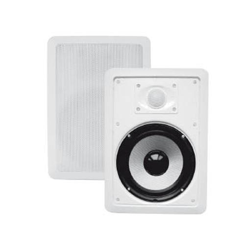 Haut-parleurs mural encastrable Kevlar 180W 8po 2 voies 1 paire - Simple Boutique