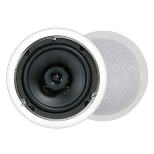 Haut-parleurs plafond encastr. 8po 2 voies 1 paire Blanc - Simple Boutique