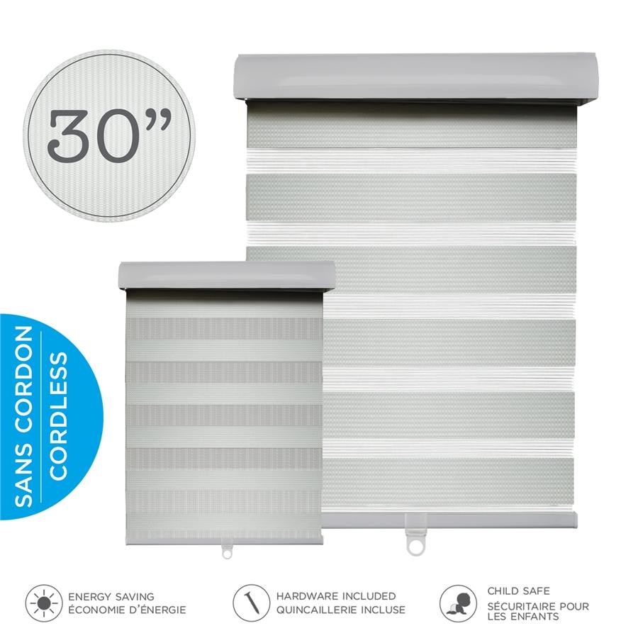 Hauz 3084GRYCD - Store de Fenêtre à Toile Alternée 30'' X 84'', Sans Cordon, Gris - Simple Boutique