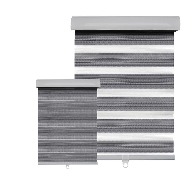 Hauz 3384WDGRYCD - Store de Fenêtre à Toile Alternée 33'' X 84'', Sans Cordon, Grain de Bois Gris - Simple Boutique