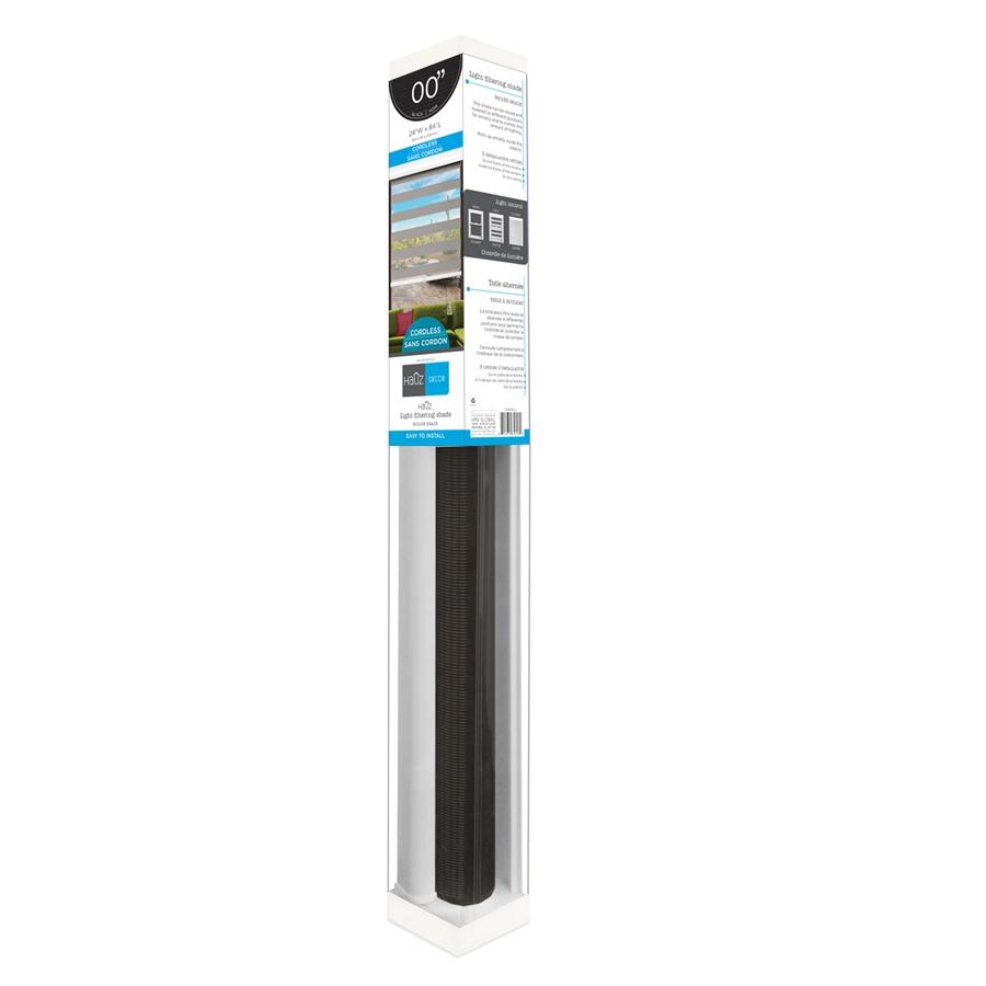 Hauz 3684BLKCD - Store de Fenêtre à Toile Alternée 36'' X 84'', Sans Cordon, Noir - Simple Boutique