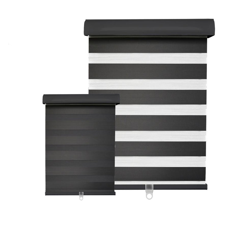 Hauz 3684BLKCD - Store de Fenêtre à Toile Alternée 36'' X 84'', Sans Cordon, Noir - Simple Boutique