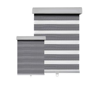 Hauz 5584WDGRYCD - Store de Fenêtre à Toile Alternée 55'' X 84'', Sans Cordon, Grain de Bois Gris - Simple Boutique