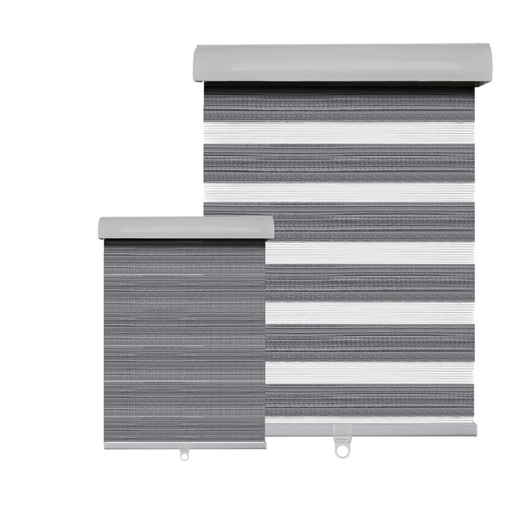 Hauz 5584WDGRYCD - Store de Fenêtre à Toile Alternée 55'' X 84'', Sans Cordon, Grain de Bois Gris - Simple Boutique