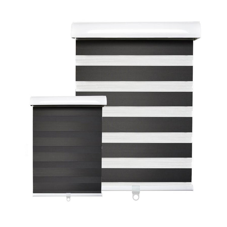 Hauz 6484BLKCD - Store de Fenêtre à Toile Alternée 64'' X 84'', Sans Cordon, Noir - Simple Boutique