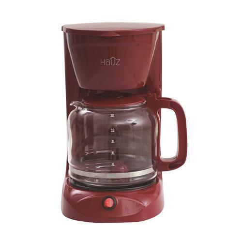 Hauz ACM12R Cafetière 12 Tasses 1.8L Rouge