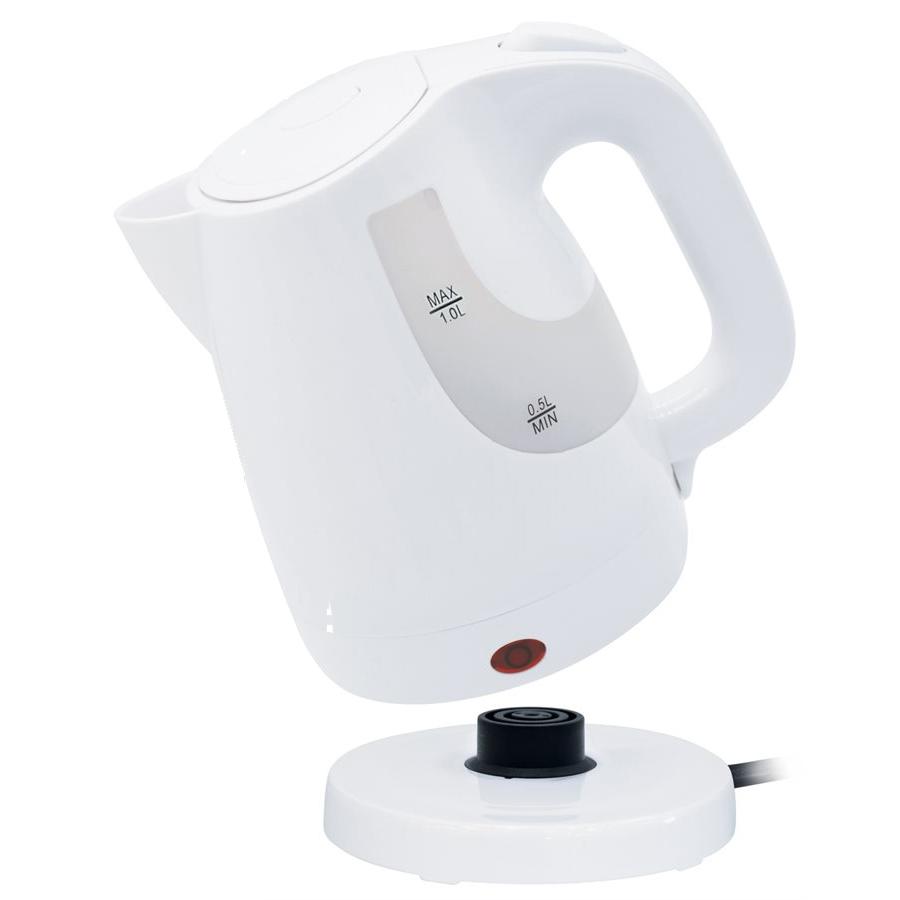 Hauz AKL395 Bouilloire Sans Cordon 1 Litres, 1000 Watts, Blanc - Simple Boutique