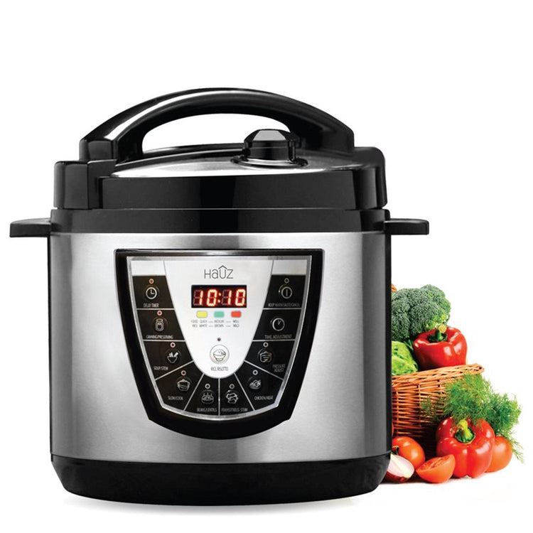 Hauz - Autocuiseur Électronique avec 8 Modes de Cuisson, Capactité de 5.7 Litres, Acier Inoxydable - Simple Boutique