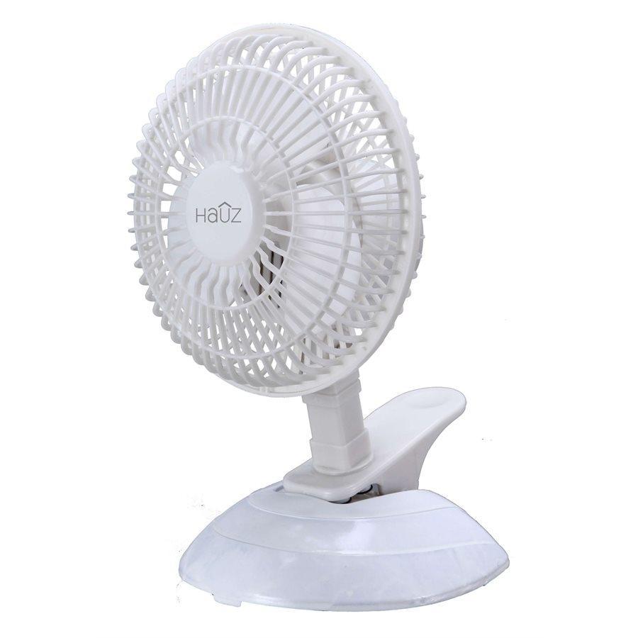 Hauz CF1-6 - Ventilateur de Bureau avec Pince de 6 Pouce, Blanc - Simple Boutique