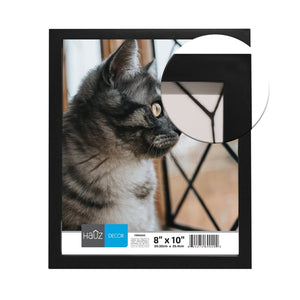 Hauz FRM0202 - 8x10 Cadre de Photo Noir - Simple Boutique