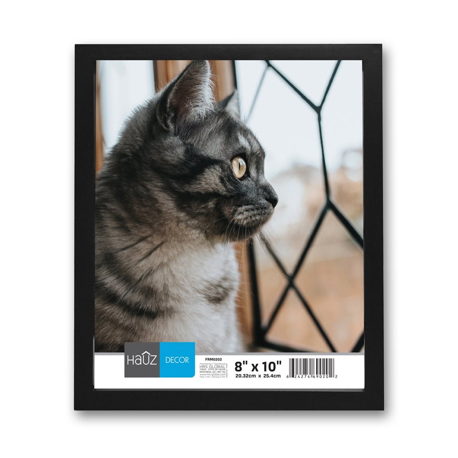 Hauz FRM0202 - 8x10 Cadre de Photo Noir - Simple Boutique