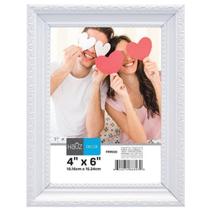 Hauz FRM030 Cadre pour Photo 4X6'', Blanc - Simple Boutique