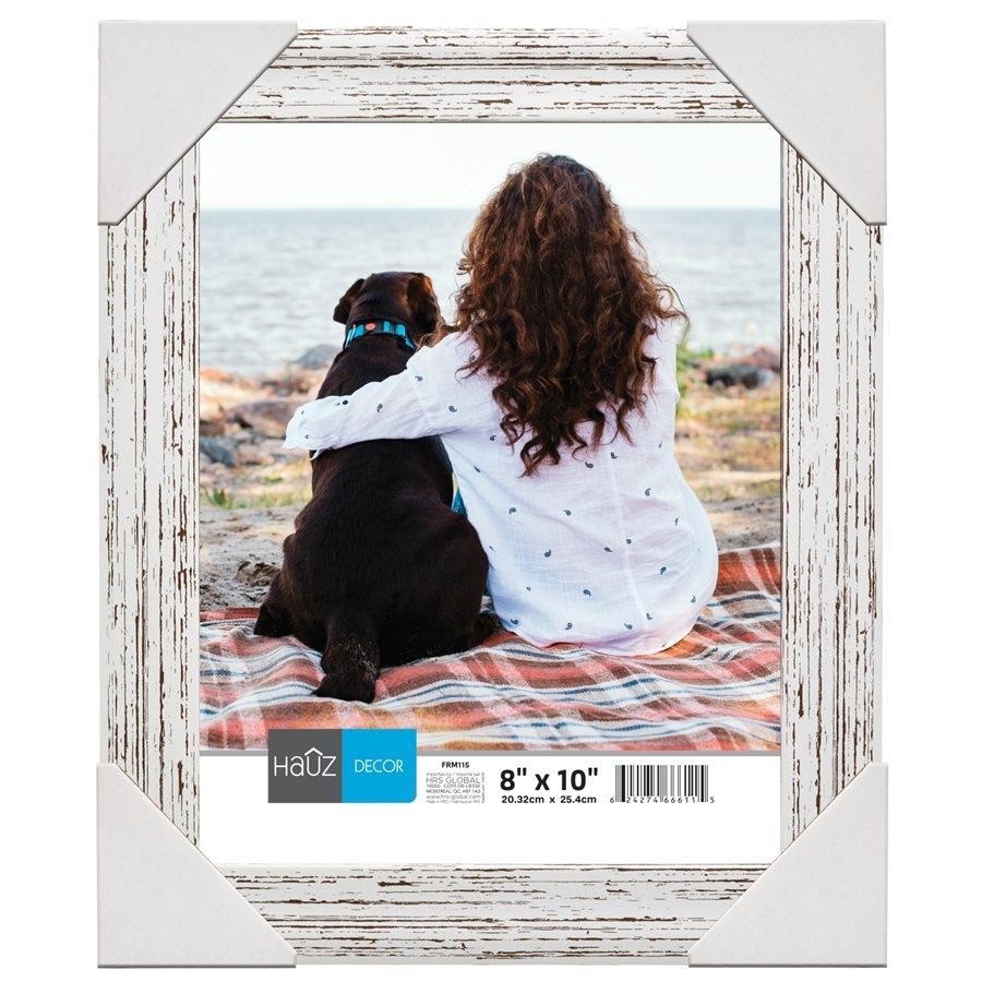 Hauz FRM115 Cadre pour Photo 8X10'', Blanc - Simple Boutique