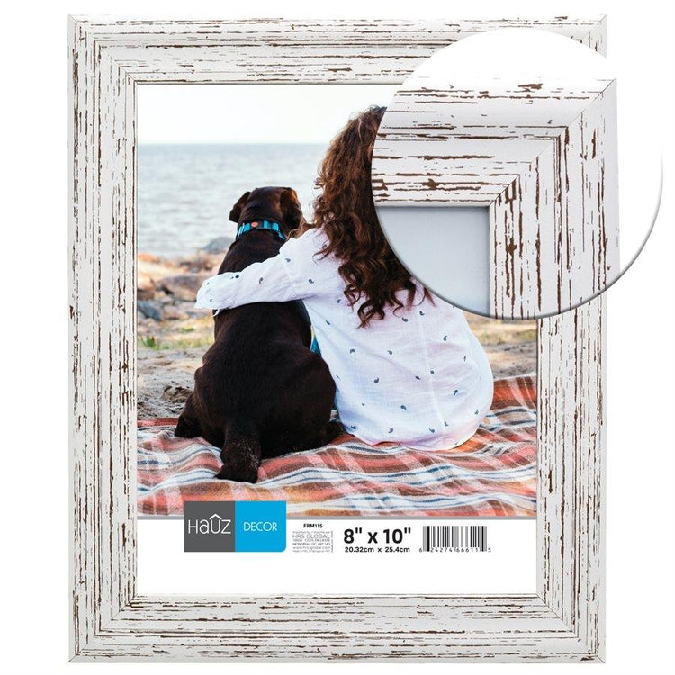 Hauz FRM115 Cadre pour Photo 8X10'', Blanc - Simple Boutique