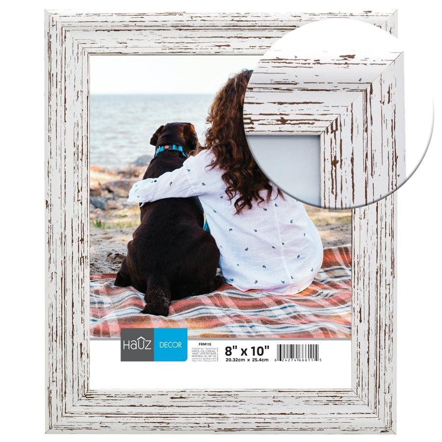 Hauz FRM115 Cadre pour Photo 8X10'', Blanc - Simple Boutique